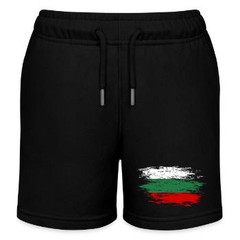 Drapeau bulgare utilisé - Short de jogging enfant bio Stanley/Stella - noir - Devant
