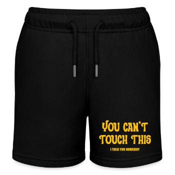 Funny Quote - Kids Organic Sweat Shorts by Stanley/Stella - black - Front