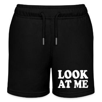 Look at me - Kids Organic Sweat Shorts by Stanley/Stella - black - Front