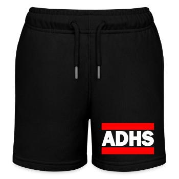 ADHS - Kinder Organic Joggingshorts Mini Bolter von Stanley/Stella - Schwarz - Vorne