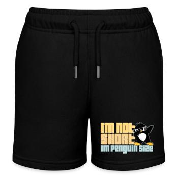 Je ne suis pas petit, je suis pingouin taille Dabbing Dab Dance - Short de jogging enfant bio Stanley/Stella - noir - Devant