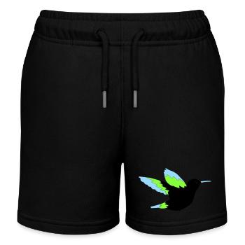 kolibri - Kinder Organic Joggingshorts Mini Bolter von Stanley/Stella - Schwarz - Vorne