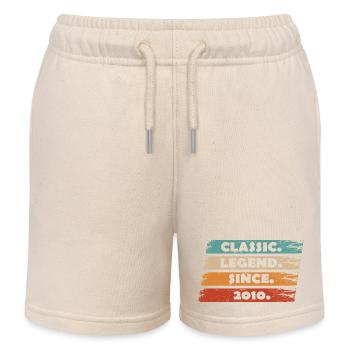14th Anniversary 2010 - Legend since vintage ret - Kids Organic Sweat Shorts by Stanley/Stella - soft Ecru - Front