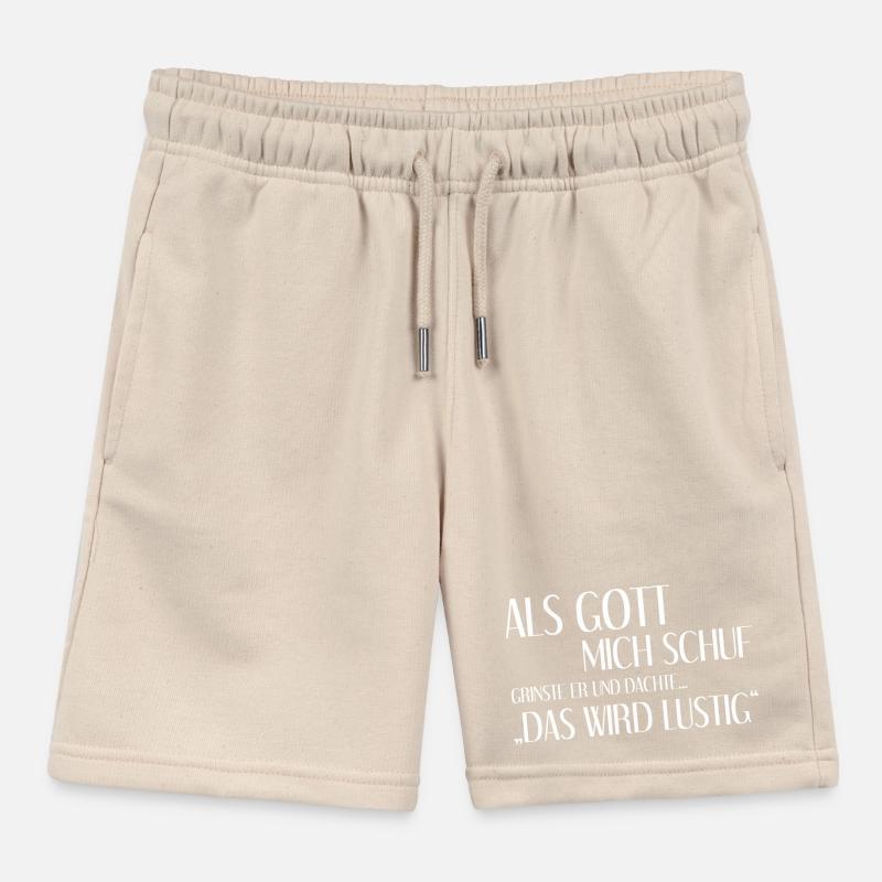 Als Gott Mich Schuf Grinste Er Und Dachte Das Wird Kinder Organic Joggingshorts Mini Bolter von Stanley/Stella