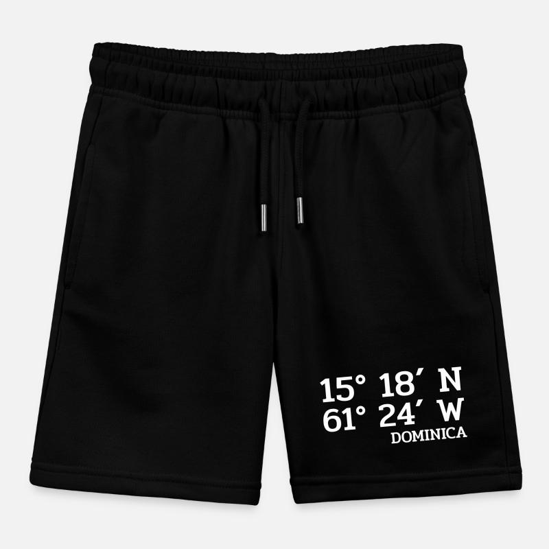 Dominica Coordinates - Coordinates - Caribbean Kids Organic Sweat Shorts by Stanley/Stella