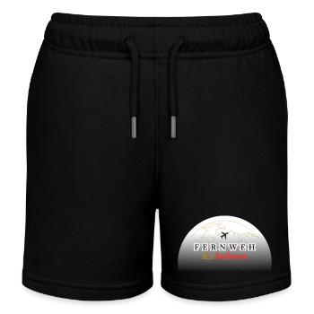 Wanderlust: Your next adventure - Kids Organic Sweat Shorts by Stanley/Stella - black - Front