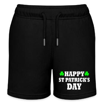 happy st patrick's day - Short de jogging enfant bio Stanley/Stella - noir - Devant