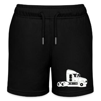 truck - Kinder Organic Joggingshorts Mini Bolter von Stanley/Stella - Schwarz - Vorne