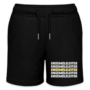 Chef d’ensemble - Short de jogging enfant bio Stanley/Stella - noir - Devant