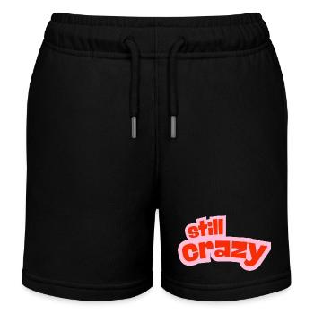 still crazy - Kids Organic Sweat Shorts by Stanley/Stella - black - Front