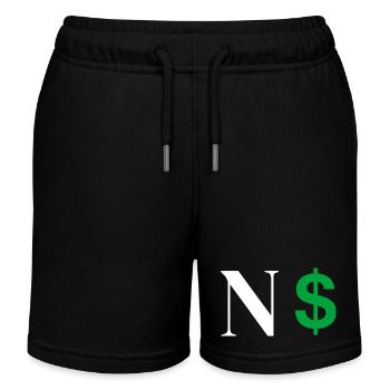 Buchstabe n Dollar - Kinder Organic Joggingshorts Mini Bolter von Stanley/Stella - Schwarz - Vorne