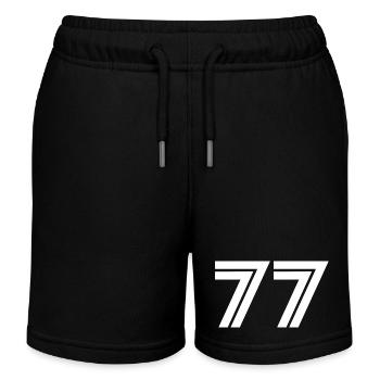 Numéro 77 - Short de jogging enfant bio Stanley/Stella - noir - Devant