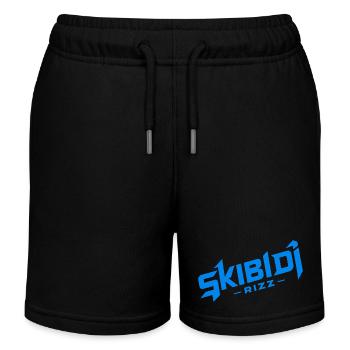 Skibidi Rizz blau - Kinder Organic Joggingshorts Mini Bolter von Stanley/Stella - Schwarz - Vorne