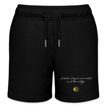 Le Chemin - Chemin de Saint Jacques Camino - Short de jogging enfant bio Stanley/Stella - noir - Devant