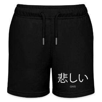 Esthétique de manga triste - Short de jogging enfant bio Stanley/Stella - noir - Devant