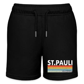 St. Pauli Hamburg - Short de jogging enfant bio Stanley/Stella - noir - Devant