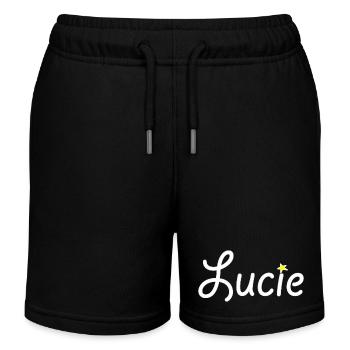 Lucie - Short de jogging enfant bio Stanley/Stella - noir - Devant