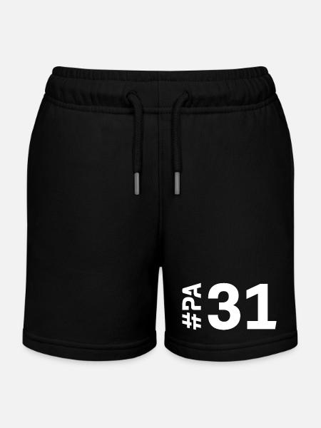 PA31 - Short de jogging enfant bio Stanley/Stella - noir