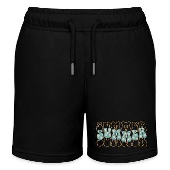 Été - Short de jogging enfant bio Stanley/Stella - noir - Devant