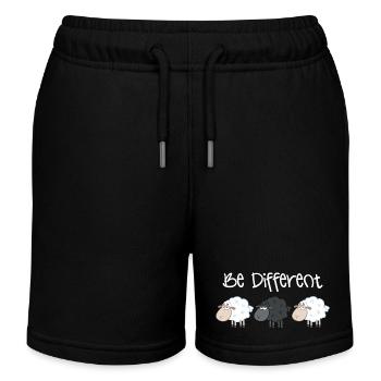 Schwarzes Schaf Be Different Geschenk Weihnachten - Kinder Organic Joggingshorts Mini Bolter von Stanley/Stella - Schwarz - Vorne