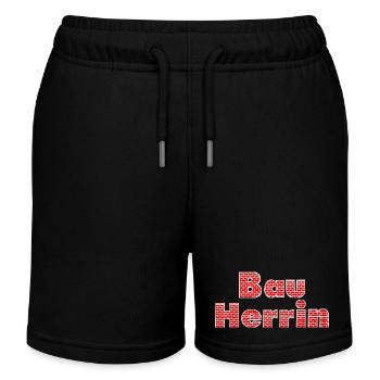 Brick wall client - Kids Organic Sweat Shorts by Stanley/Stella - black - Front