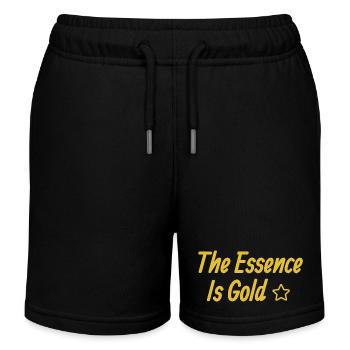 L’essence est l’or - Short de jogging enfant bio Stanley/Stella - noir - Devant