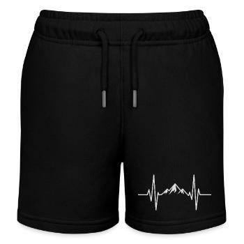 montagnes nature randonneurs - Short de jogging enfant bio Stanley/Stella - noir - Devant