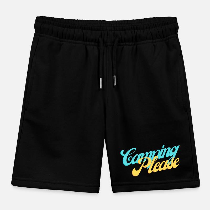 Camping Please Retro Script Short de jogging enfant bio Stanley/Stella