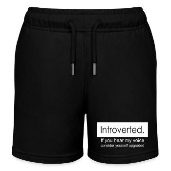 introvertiert - Kinder Organic Joggingshorts Mini Bolter von Stanley/Stella - Schwarz - Vorne