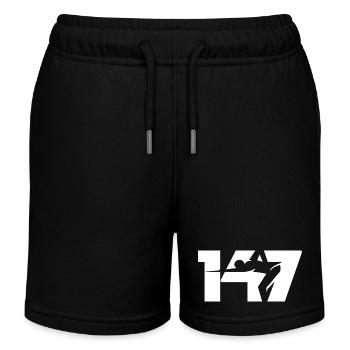 147 Snooker Icon (Blanc) - Short de jogging enfant bio Stanley/Stella - noir - Devant