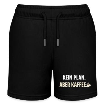 Pas de plan sauf le café - Short de jogging enfant bio Stanley/Stella - noir - Devant