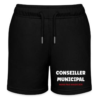 Conseiller Municipal  - Short de jogging enfant bio Stanley/Stella - noir - Devant