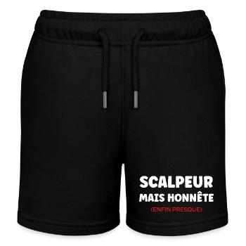 Scalpeur Honnête Presque - Short de jogging enfant bio Stanley/Stella - noir - Devant