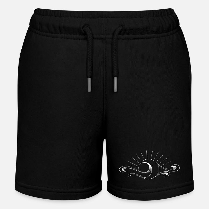Supernova - Short de jogging enfant bio Stanley/Stella - noir