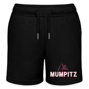 Alles Mumpitz - Wortschätze - vergessene Wörter - Kinder Organic Joggingshorts Mini Bolter von Stanley/Stella - Schwarz - Vorne