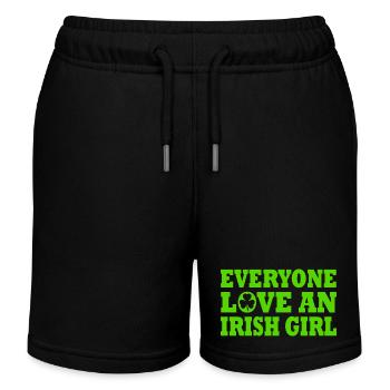 st patricks day - Short de jogging enfant bio Stanley/Stella - noir - Devant