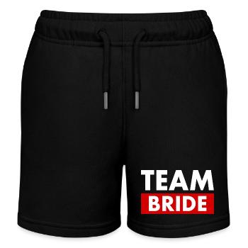 Team bride - Kids Organic Sweat Shorts by Stanley/Stella - black - Front