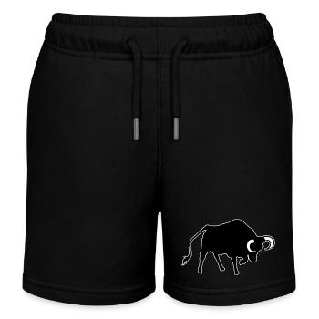 Taureau - Short de jogging enfant bio Stanley/Stella - noir - Devant
