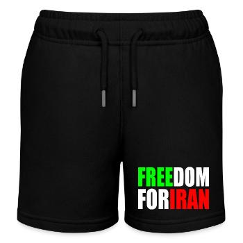 Freedom for iran - Kids Organic Sweat Shorts by Stanley/Stella - black - Front