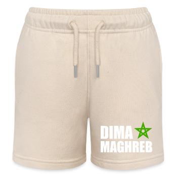 Dima maghreb - maroc - Short de jogging enfant bio Stanley/Stella - écru doux - Devant