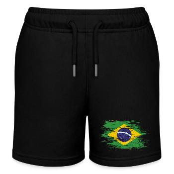 Brésil utilisé - Short de jogging enfant bio Stanley/Stella - noir - Devant