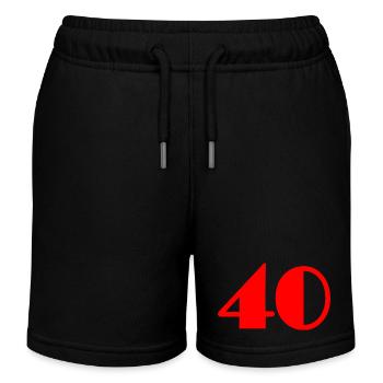40. 40 JAHRE. 40-jähriges Jubiläum. GEBURTSTAG 40 JAHRE. - Kinder Organic Joggingshorts Mini Bolter von Stanley/Stella - Schwarz - Vorne