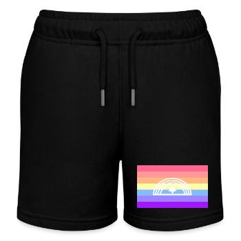 Drapeau de la fierté xénogenre - Short de jogging enfant bio Stanley/Stella - noir - Devant
