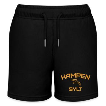 Sylt - North Sea - Germany - Kampen - Island - Kids Organic Sweat Shorts by Stanley/Stella - black - Front