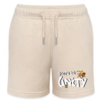 Roots is Unity - Kids Organic Sweat Shorts by Stanley/Stella - soft Ecru - Front
