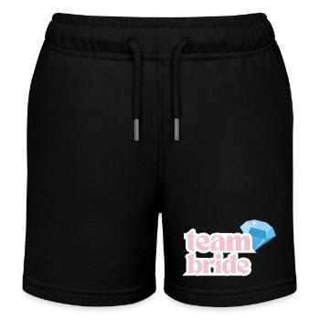 team bride - Kinder Organic Joggingshorts Mini Bolter von Stanley/Stella - Schwarz - Vorne
