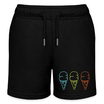 Glace Glace 3 - Short de jogging enfant bio Stanley/Stella - noir - Devant