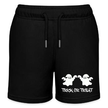ghosts trick or treat - Kinder Organic Joggingshorts Mini Bolter von Stanley/Stella - Schwarz - Vorne