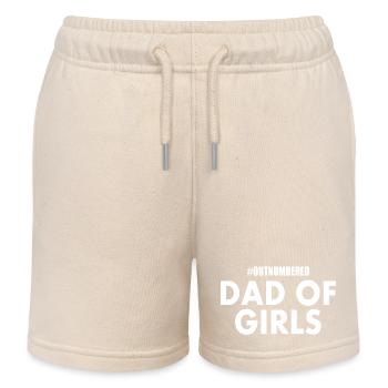Dad of girls - Kinder Organic Joggingshorts Mini Bolter von Stanley/Stella - Natur - Vorne