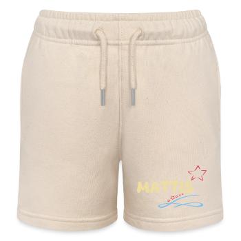 Cadeau Mattis - Short de jogging enfant bio Stanley/Stella - écru doux - Devant